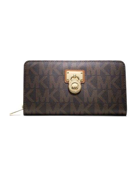 michael kors continental wallet brown|michael kors large continental wallet.